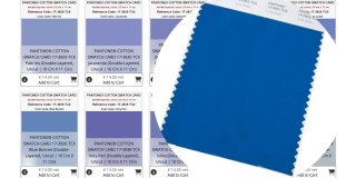 PANTONE® COTTON SWATCH CARD in 2 626 COLORI UNICI, doppio s...