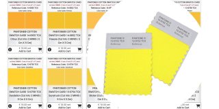 ‎PANTONE® COTTON SWATCH CARD in 2 626 UNIQUE COLORS, cut ...