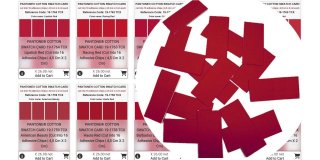 PANTONE ® COTTON SWATCH CARD in 2801 EINZIGARTIGEN FARBEN, geschnitten in 16 selbstklebende CHIPS, je 4,5 cm x 2 cm...